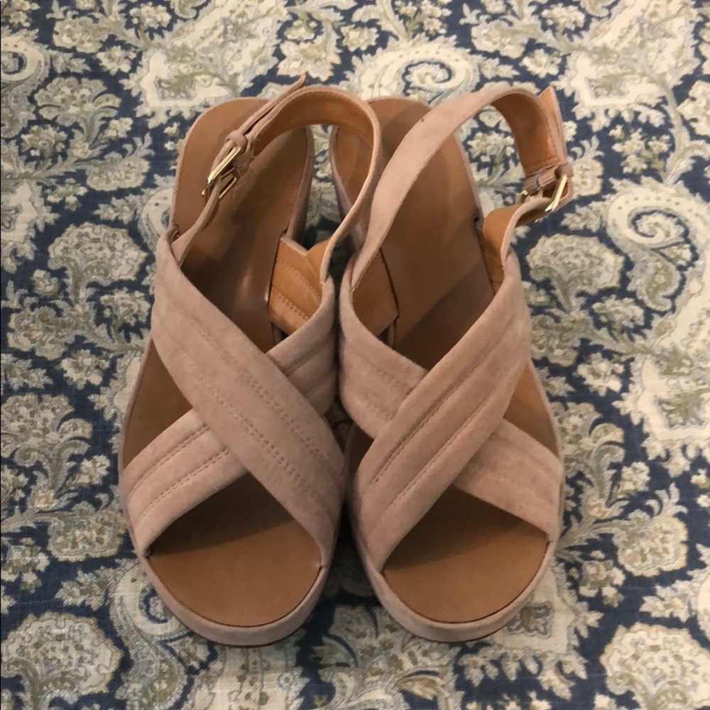 J. Crew Suede Wedge Sandal